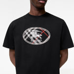 image, Premium Burberry Relaxed Fit Check Knight Stamp Cotton T-shirt