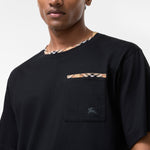 image, Premium Burberry Relaxed Fit Check Trim Cotton T-shirt