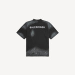 image, Premium Balenciaga Men's Balenciaga Back Medium Fit T-shirt in Faded Black/white