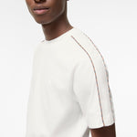image, Premium Burberry Slim Fit Check Piping Cotton T-shirt