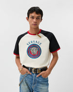 image, Premium Versace Printed Cotton-Jersey Regular T-Shirt