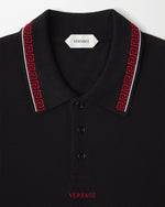 image, Premium Versace Embroidered-Logo Cotton Piqué Polo