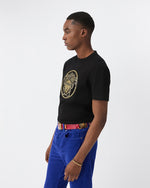 image, Premium Versace Embroidered Cotton-Jersey Slim T-Shirt