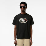 image, Premium Burberry Relaxed Fit Check Knight Stamp Cotton T-shirt