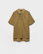 image, Premium Prada Garment-dyed cotton polo shirt