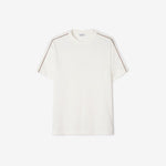 image, Premium Burberry Slim Fit Check Piping Cotton T-shirt
