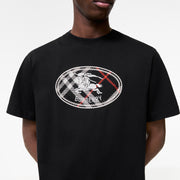 Premium Burberry Relaxed Fit Check Knight Stamp Cotton T-shirt