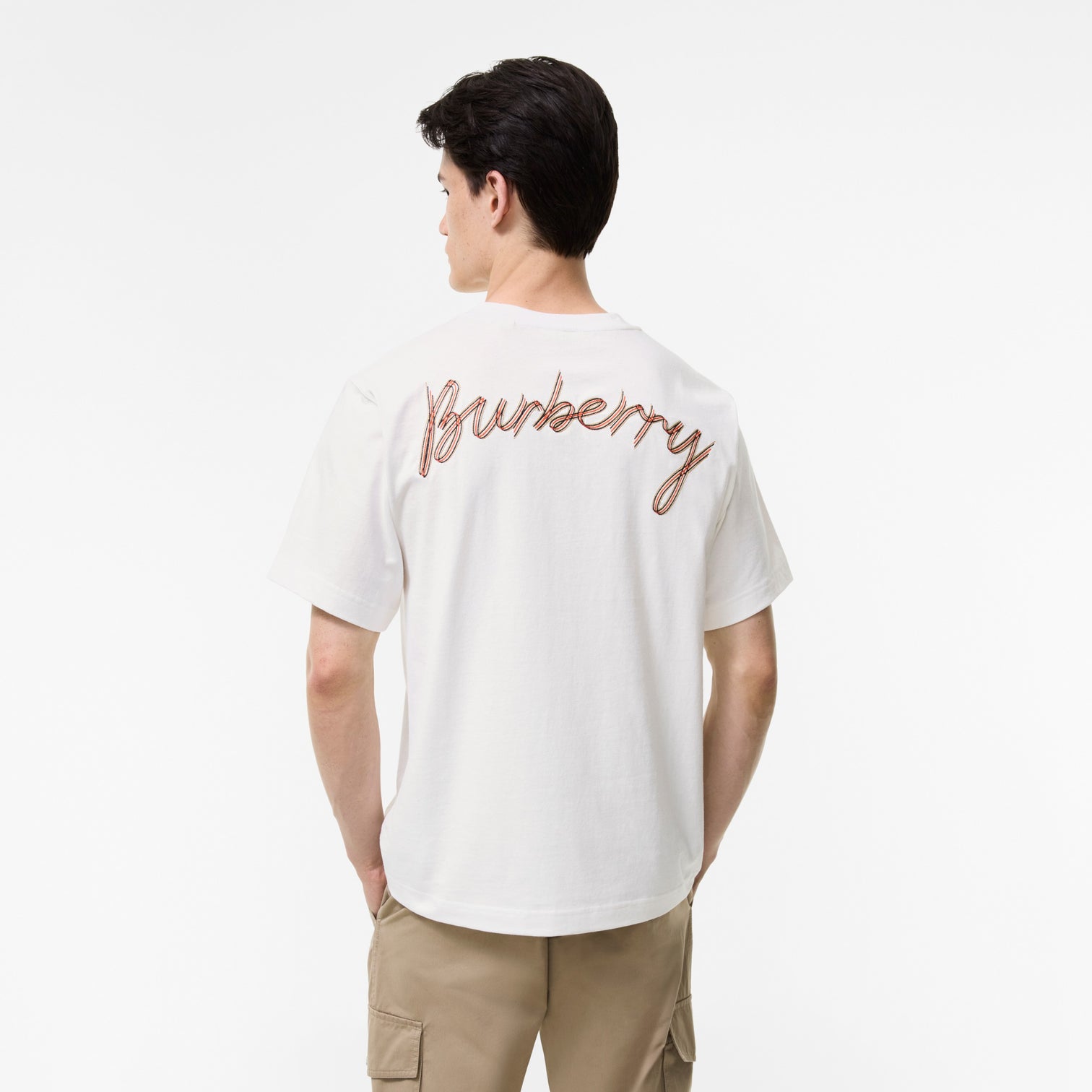 Premium Burberry Relaxed Fit Logo Cotton T-shirt
