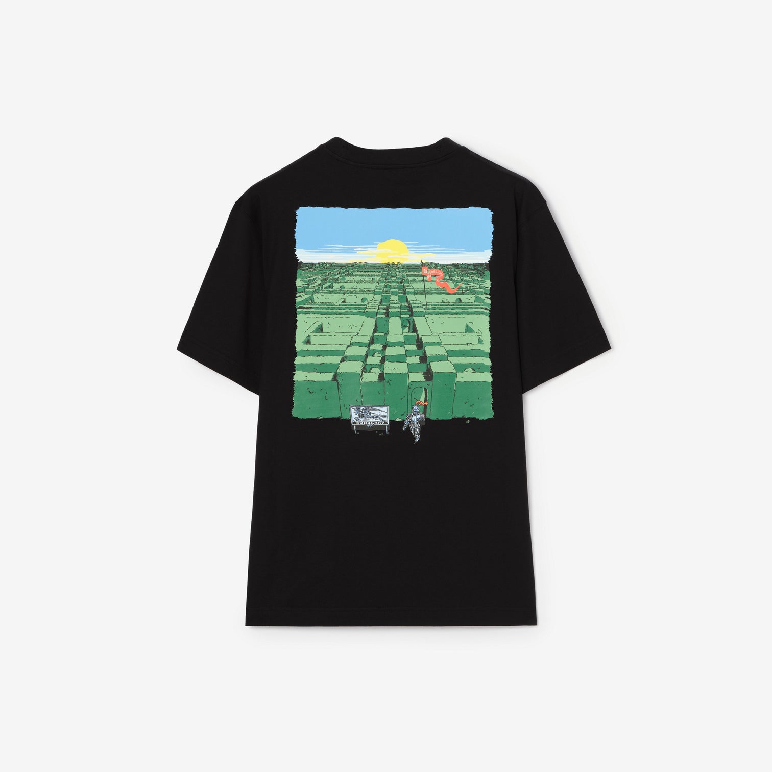 Premium Burberry Relaxed Fit Maze Cotton T-shirt