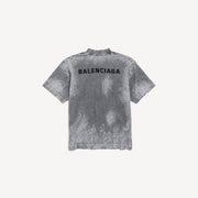 Premium Balenciaga Men's Balenciaga Back Medium Fit T-shirt in Grey