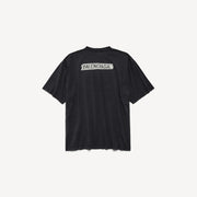 Premium Balenciaga Men's Masking Tape Medium Fit T-shirt in Faded Black