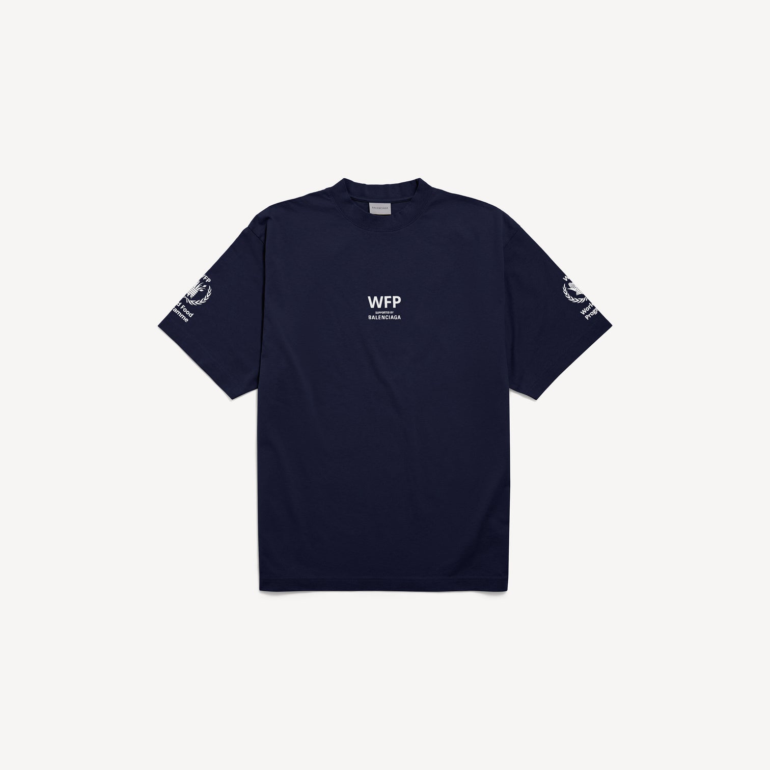 Premium Balenciaga Men's Wfp Medium Fit T-shirt in Navy
