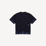 Premium Balenciaga Men's Paint Splatter Medium Fit T-shirt in Navy