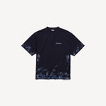 image, Premium Balenciaga Men's Paint Splatter Medium Fit T-shirt in Navy