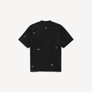 Premium Balenciaga Men's 520 Stickers Medium Fit T-shirt in Black/green