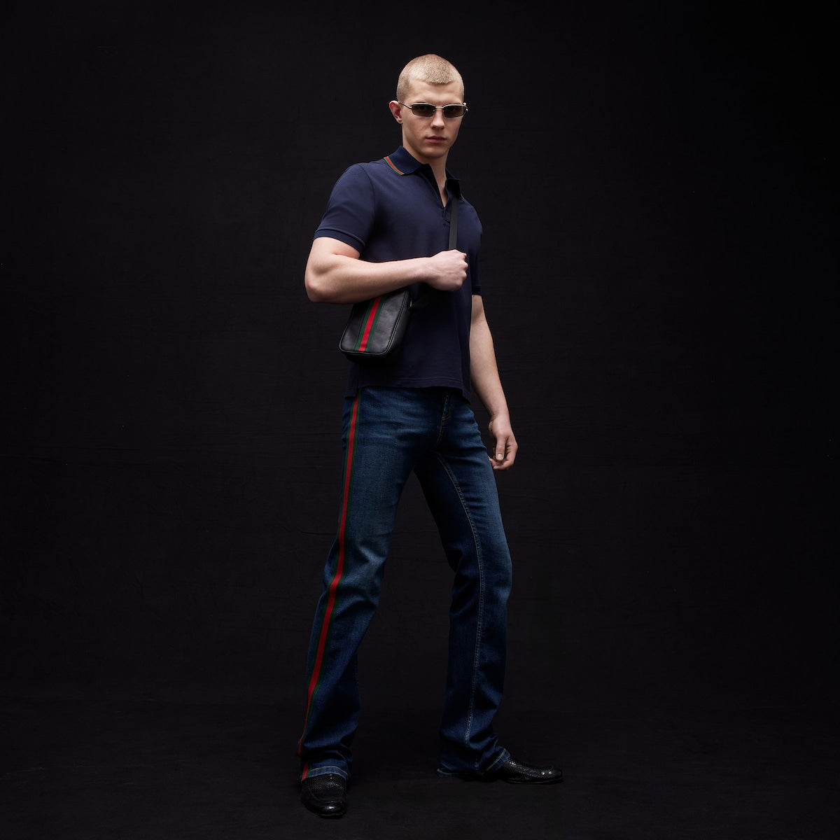 Premium Gucci Cotton jersey piquet polo shirt
