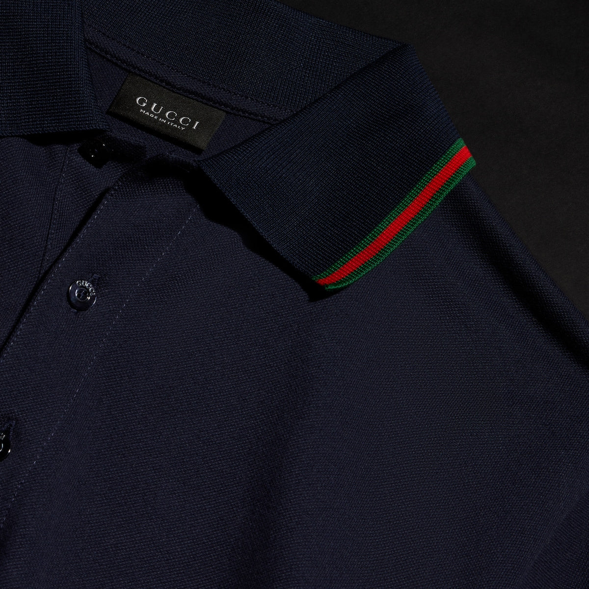 Premium Gucci Cotton jersey piquet polo shirt