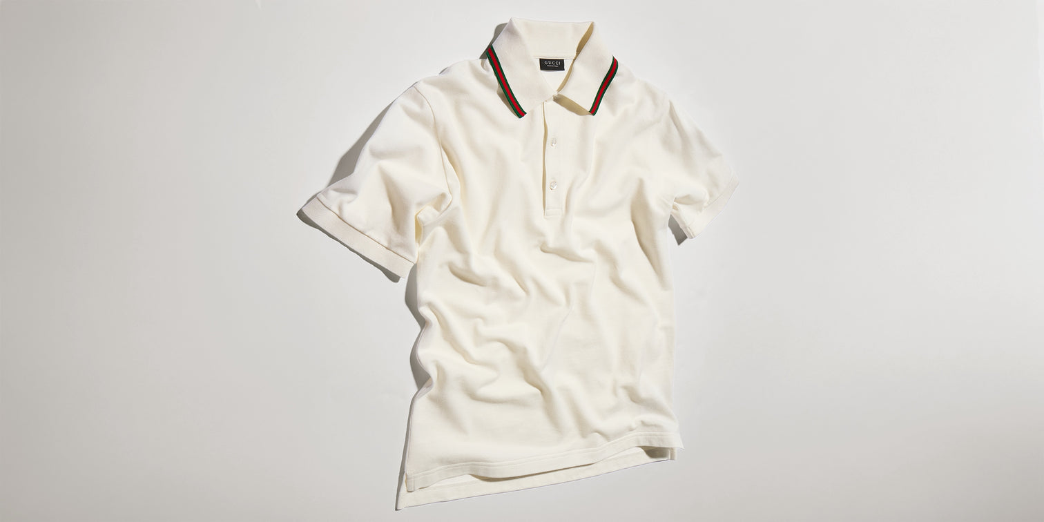 Premium Gucci Cotton jersey piquet polo shirt