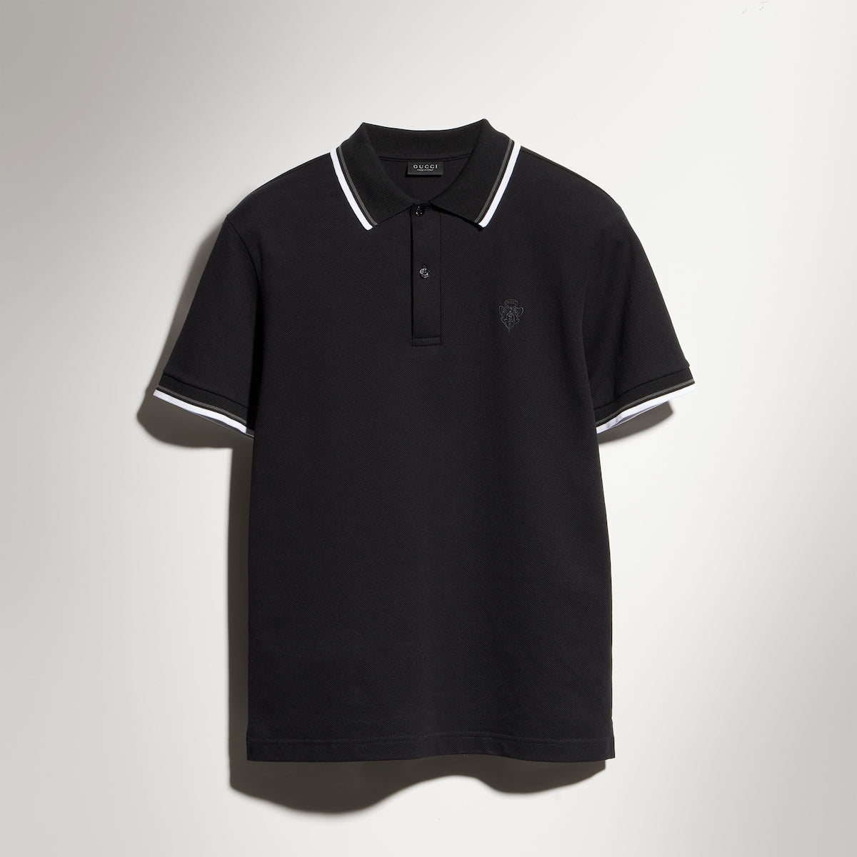 Premium Gucci Cotton piquet polo shirt with embroidery