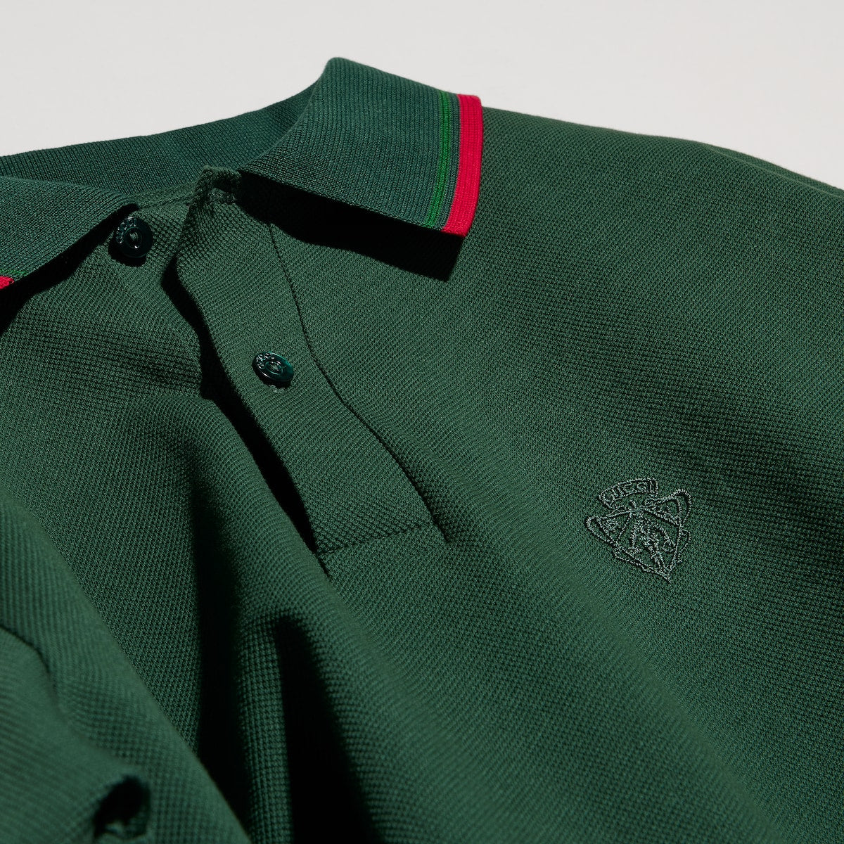 Premium Gucci Cotton piquet polo shirt with embroidery