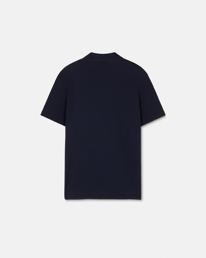Premium Versace Embroidered Cotton Piqué Polo