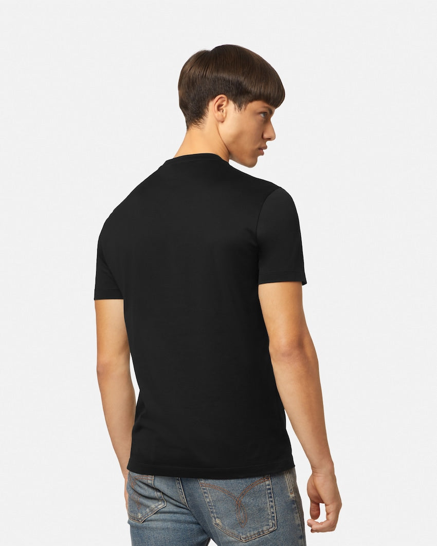 Premium Versace Embellished Cotton-Jersey T-Shirt