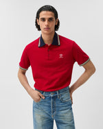 image, Premium Versace Embroidered-Logo Cotton Piqué Polo
