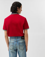 image, Premium Versace Embroidered-Logo Cotton Piqué Polo