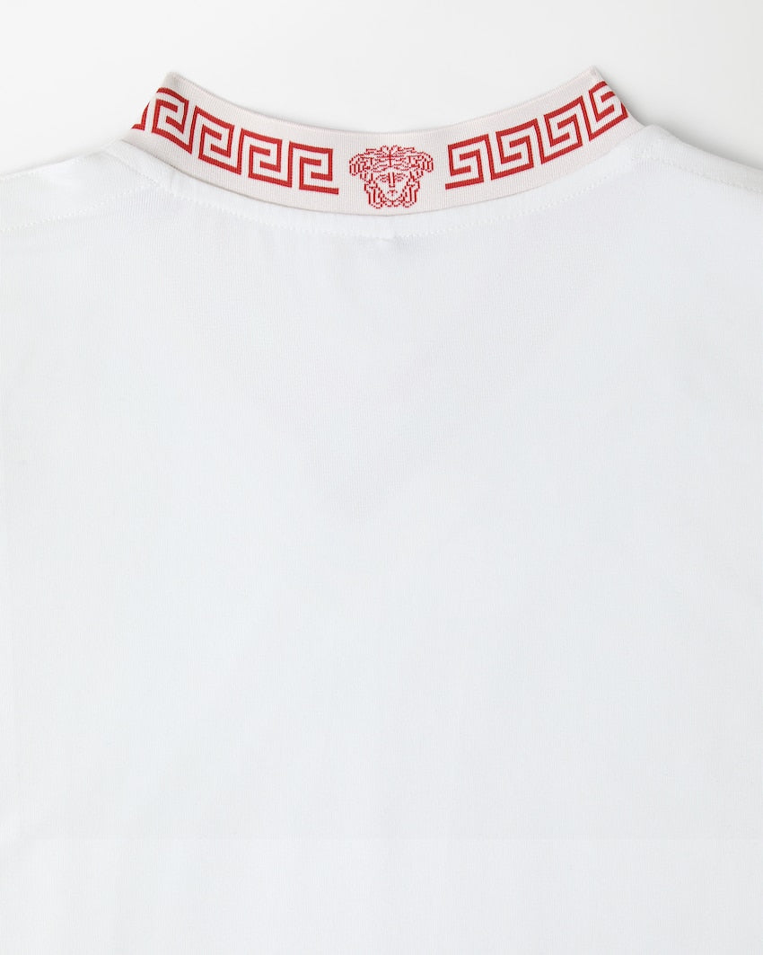 Premium Versace Jacquard Stretch Cotton-Jersey Slim T-Shirt