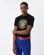 image, Premium Versace Embroidered Cotton-Jersey Slim T-Shirt