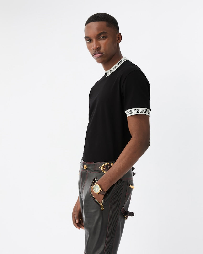 Premium Versace Stretch Cotton-Jersey Slim T-Shirt