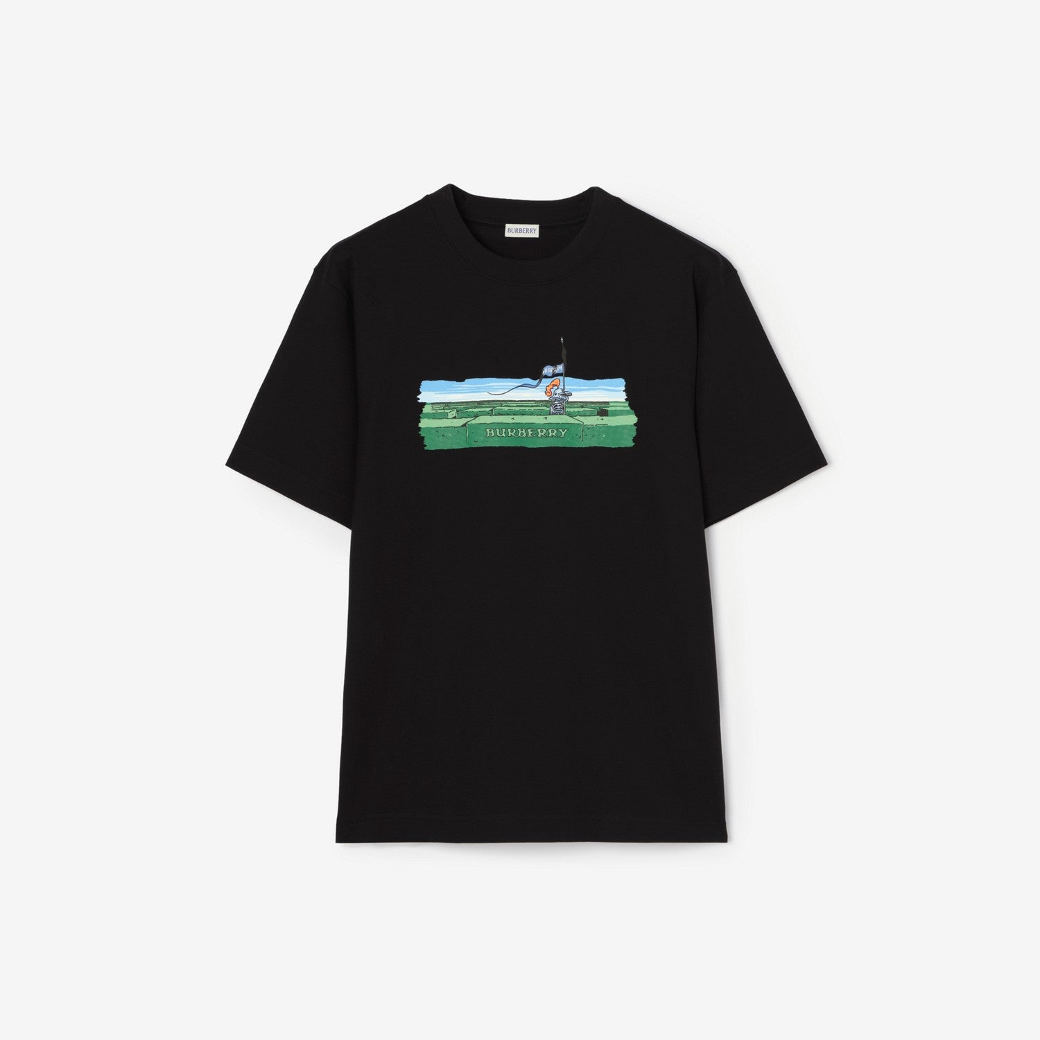 Premium Burberry Relaxed Fit Maze Cotton T-shirt