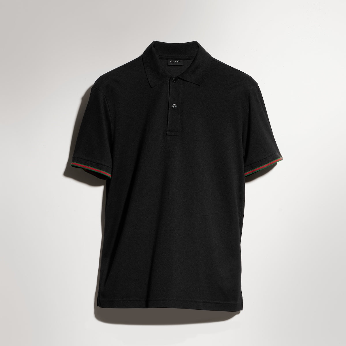 Premium Gucci Silk jersey polo shirt with Web