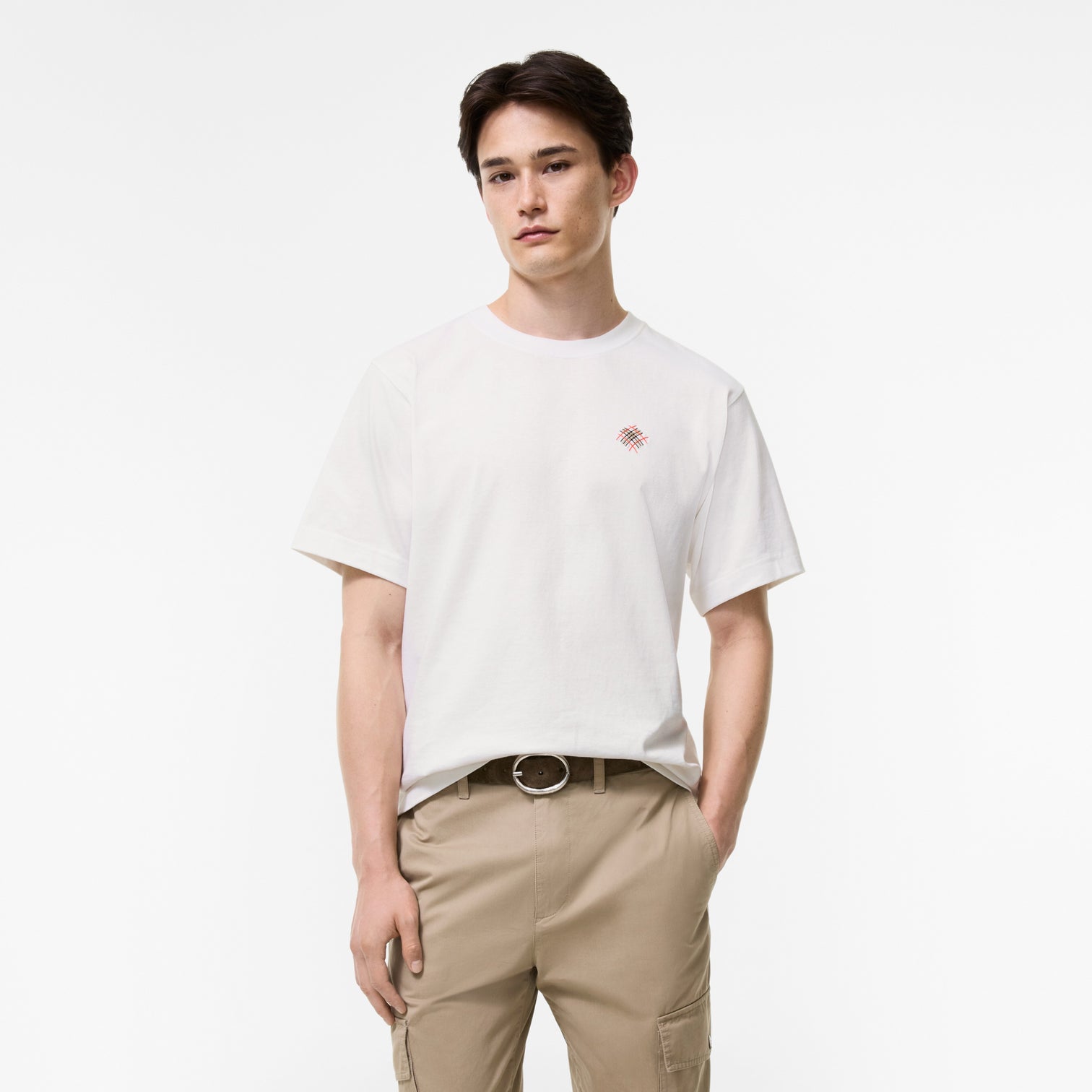 Premium Burberry Relaxed Fit Logo Cotton T-shirt
