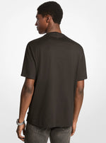 image, Premium Michael Kors Signature Logo Striped Cotton T-Shirt