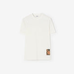 image, Premium Burberry Slim Fit Check Cashmere Patch Cotton T-shirt