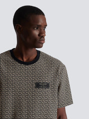 Premium Balmain PB Labyrinth jacquard T-shirt