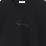image, Premium Burberry Relaxed Fit Check Cursive Logo Cotton T-shirt