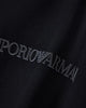 Premium Emporio Armani Slim-fit Pima jersey jumper with printed logo