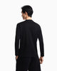 Premium Emporio Armani Slim-fit Pima jersey jumper with printed logo