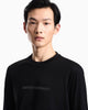 Premium Emporio Armani Slim-fit Pima jersey jumper with printed logo