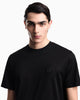 Premium Emporio Armani Lyocell blend jersey T-shirt with EA logo embroidery