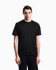 Premium Emporio Armani Lyocell blend jersey T-shirt with EA logo embroidery