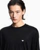 Premium Emporio Armani Jersey t-shirt with embroidery in lyocell-blend Essential