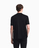 Premium Emporio Armani T-shirt in mixed lyocell jersey with maxi flock logo
