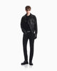 Premium Emporio Armani T-shirt in mixed lyocell jersey with maxi flock logo