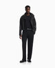 Premium Emporio Armani Modal jersey shirt with embroidered logo on neckline