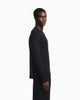 Premium Emporio Armani Modal jersey shirt with embroidered logo on neckline