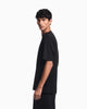 Premium Emporio Armani Jersey T-shirt with micro eagle embroidery