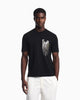 Premium Emporio Armani Heavy jersey T-shirt with embroidered logo